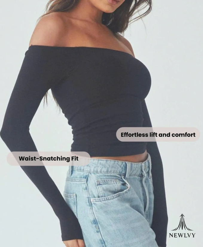 NewIvy Off-Shoulder Braless Top