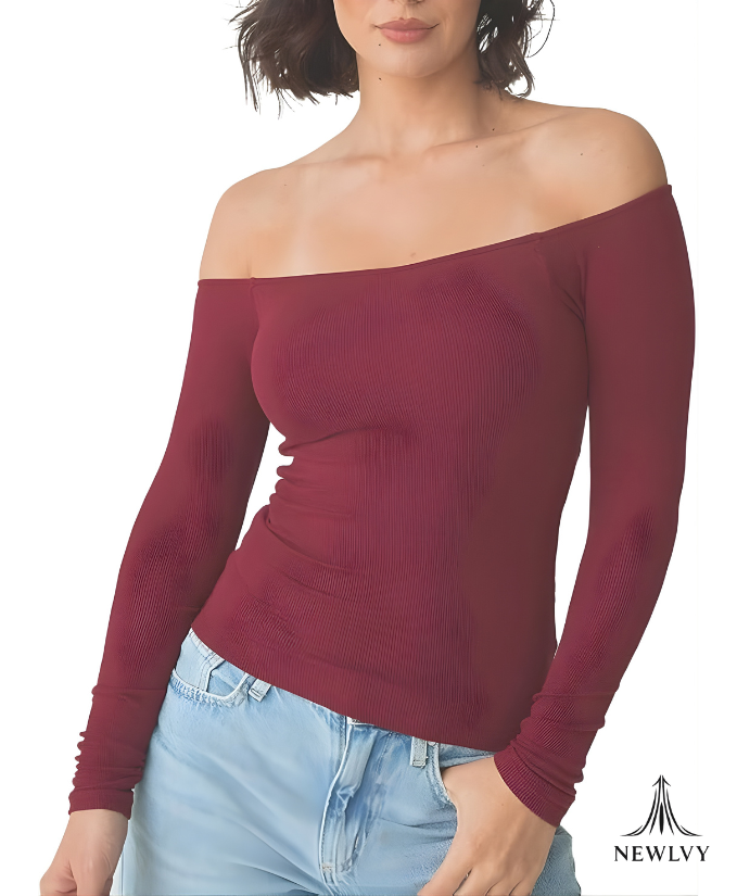NewIvy Off-Shoulder Braless Top