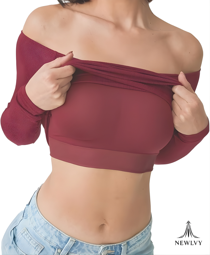 NewIvy Off-Shoulder Braless Top