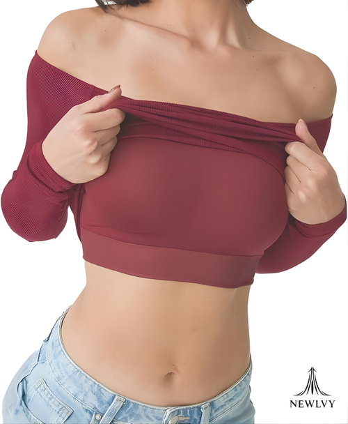 NewIvy Off-Shoulder Braless Top